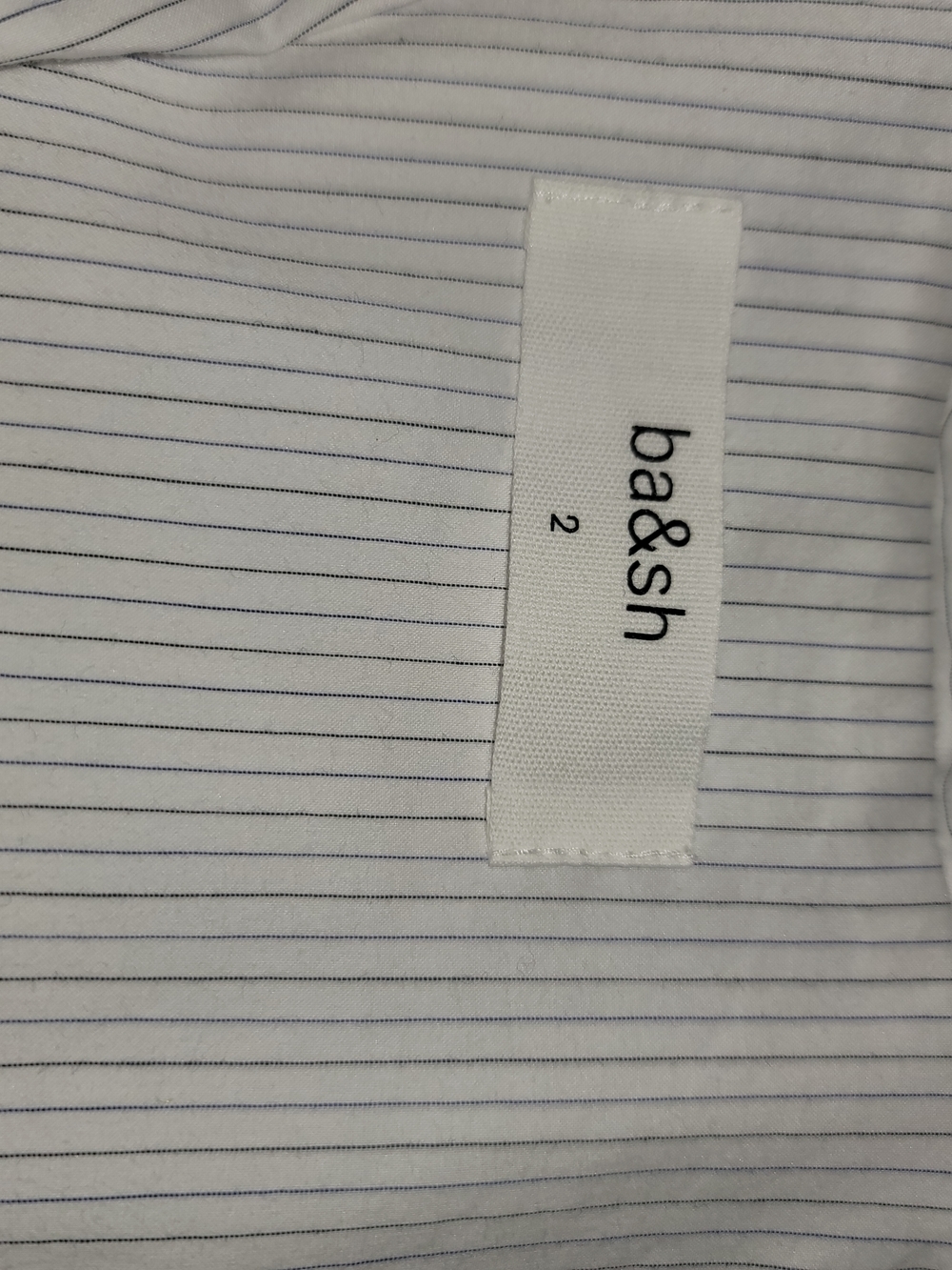 ba&sh Striped White and Navy Top